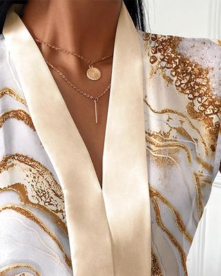 Мода V Neck Без рукав верхний случайный печатный V Neck футболка