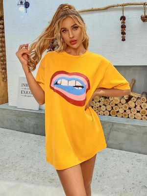 Стильные удобные футболки женские свободные хлопчатобумажные танковые верхние части пять четвертей рукава