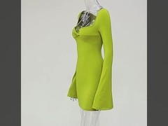 Стильные распущенные рукава, сексуальные стройные платья с обертыванием лодыжки.